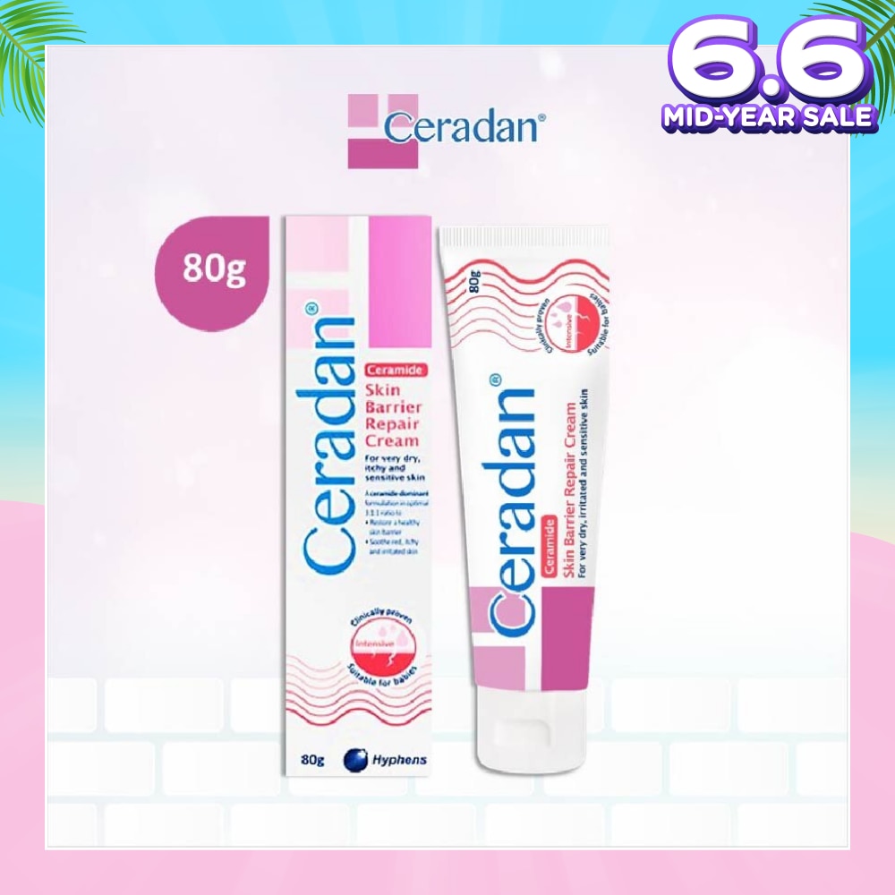 Skin Barrier Repair Cream (3:1:1 Ceramide-dominant Moisturizer + For Eczema-prone, Dry & Sensitive Skin) 80g