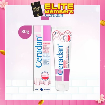 CERADAN Skin Barrier Repair Cream (3:1:1 Ceramide-dominant Moisturizer + For Eczema-prone, Dry & Sensitive Skin) 80g