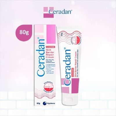 CERADAN Skin Barrier Repair Cream (3:1:1 Ceramide-dominant Moisturizer + For Eczema-prone, Dry & Sensitive Skin) 80g