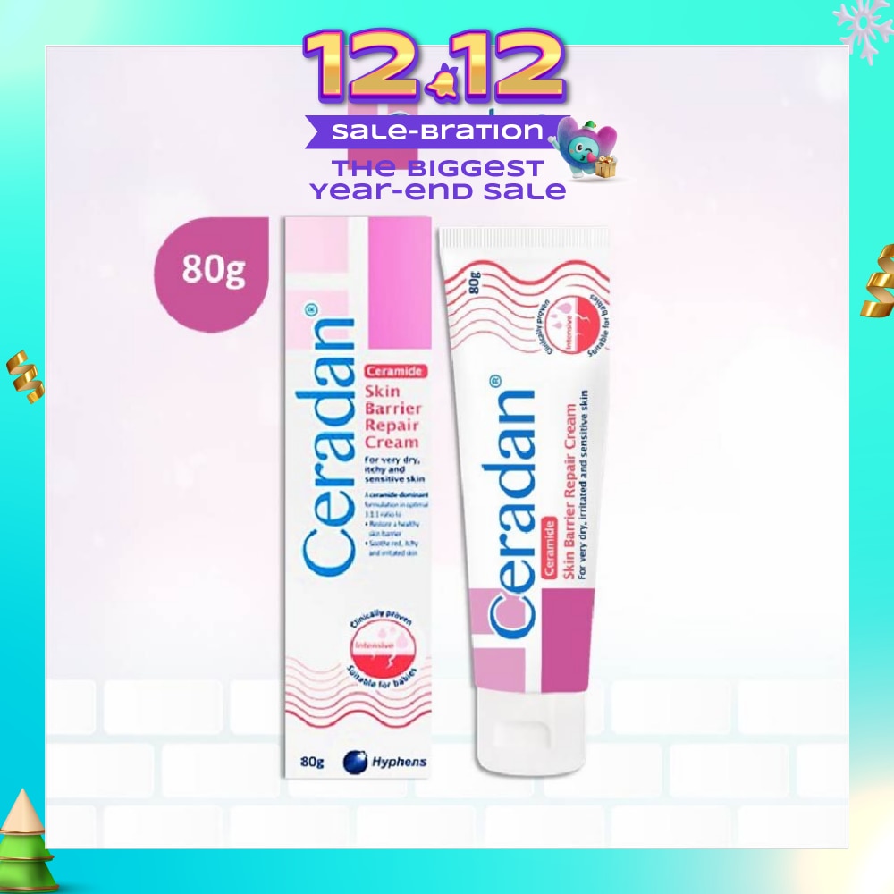 Skin Barrier Repair Cream (3:1:1 Ceramide-dominant Moisturizer + For Eczema-prone, Dry & Sensitive Skin) 80g