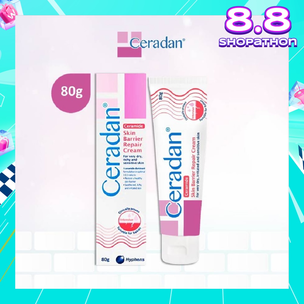 Skin Barrier Repair Cream (3:1:1 Ceramide-dominant Moisturizer + For Eczema-prone, Dry & Sensitive Skin) 80g