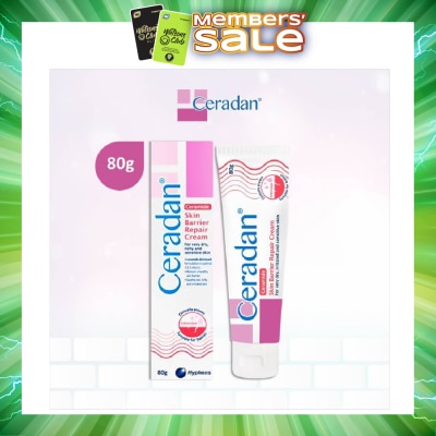 CERADAN - Skin Barrier Repair Cream (3:1:1 Ceramide-dominant Moisturizer + For Eczema-prone, Dry & Sensitive Skin) 80g