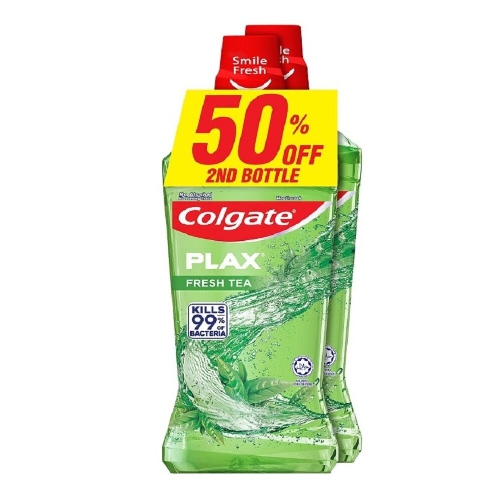 Colgate Plax Fresh Tea Mouthwash Valuepack 750ml x 2s