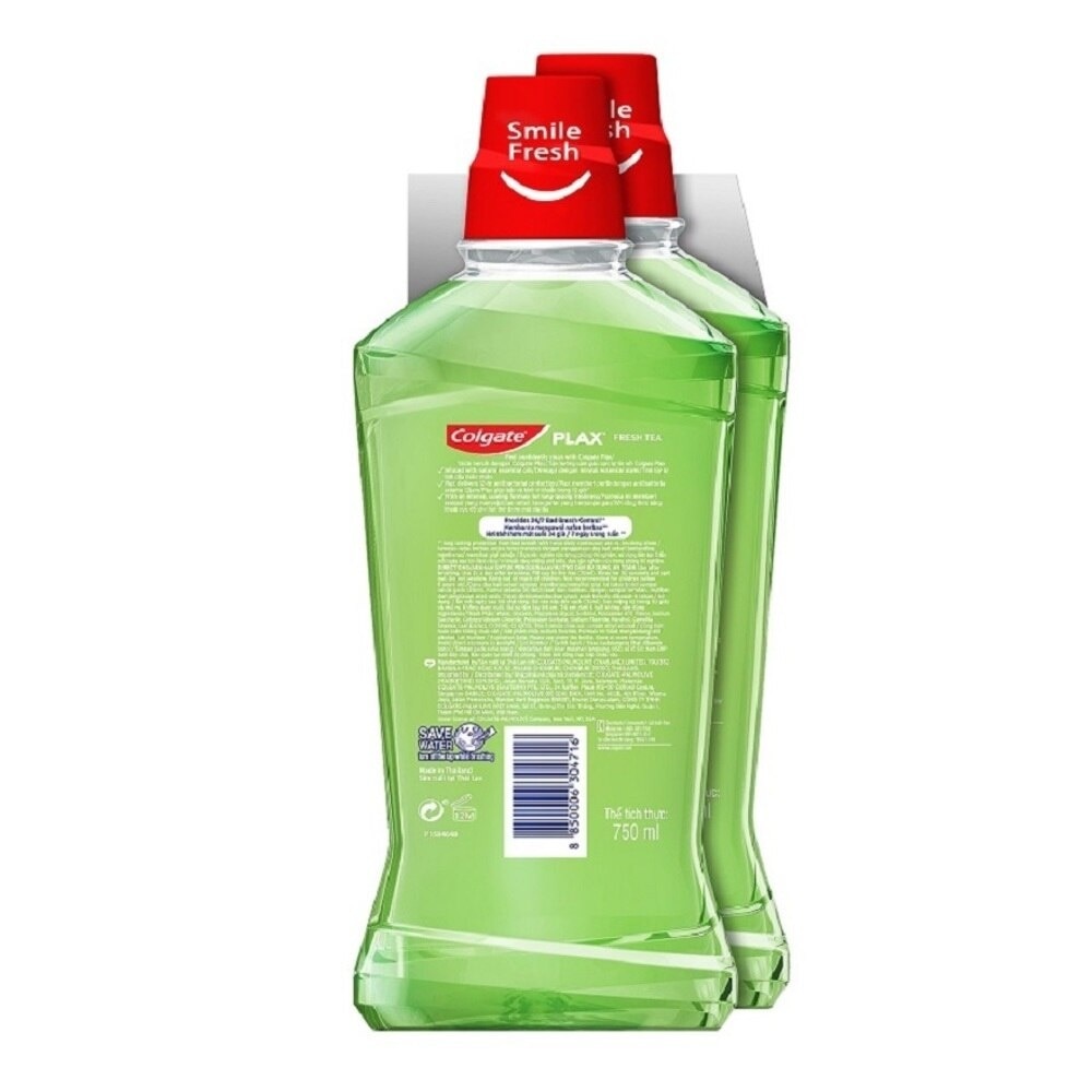 Colgate Plax Fresh Tea Mouthwash Valuepack 750ml x 2s