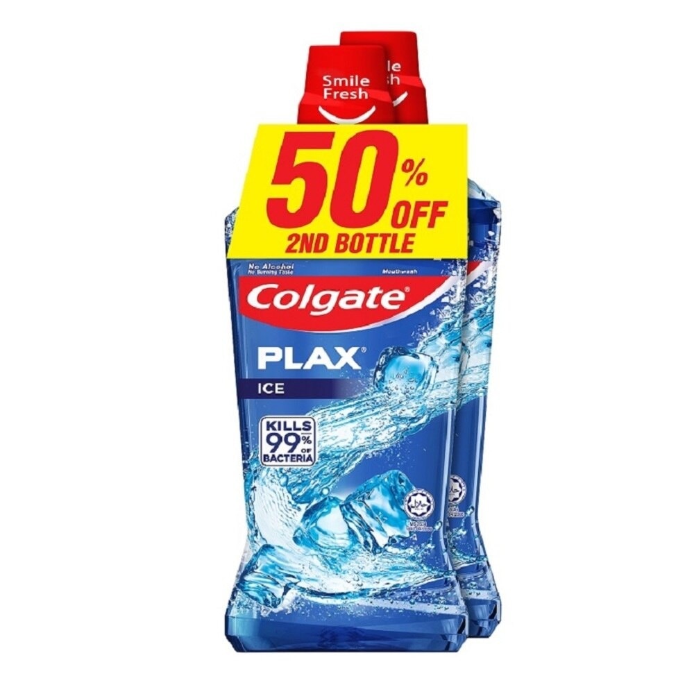 Plax Ice Mouthwash Valuepack 750ml x 2s