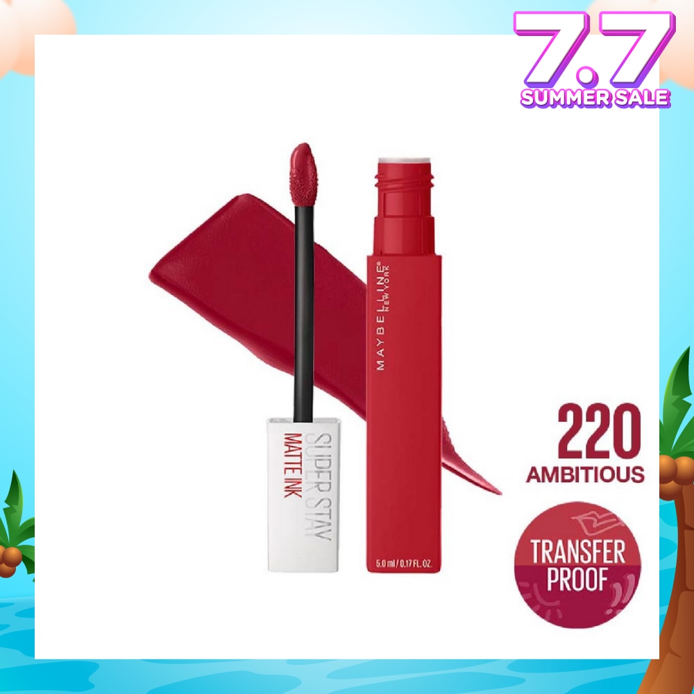Superstay Matte Ink Long Lasting Liquid Lipstick 220 Ambitious 5ml