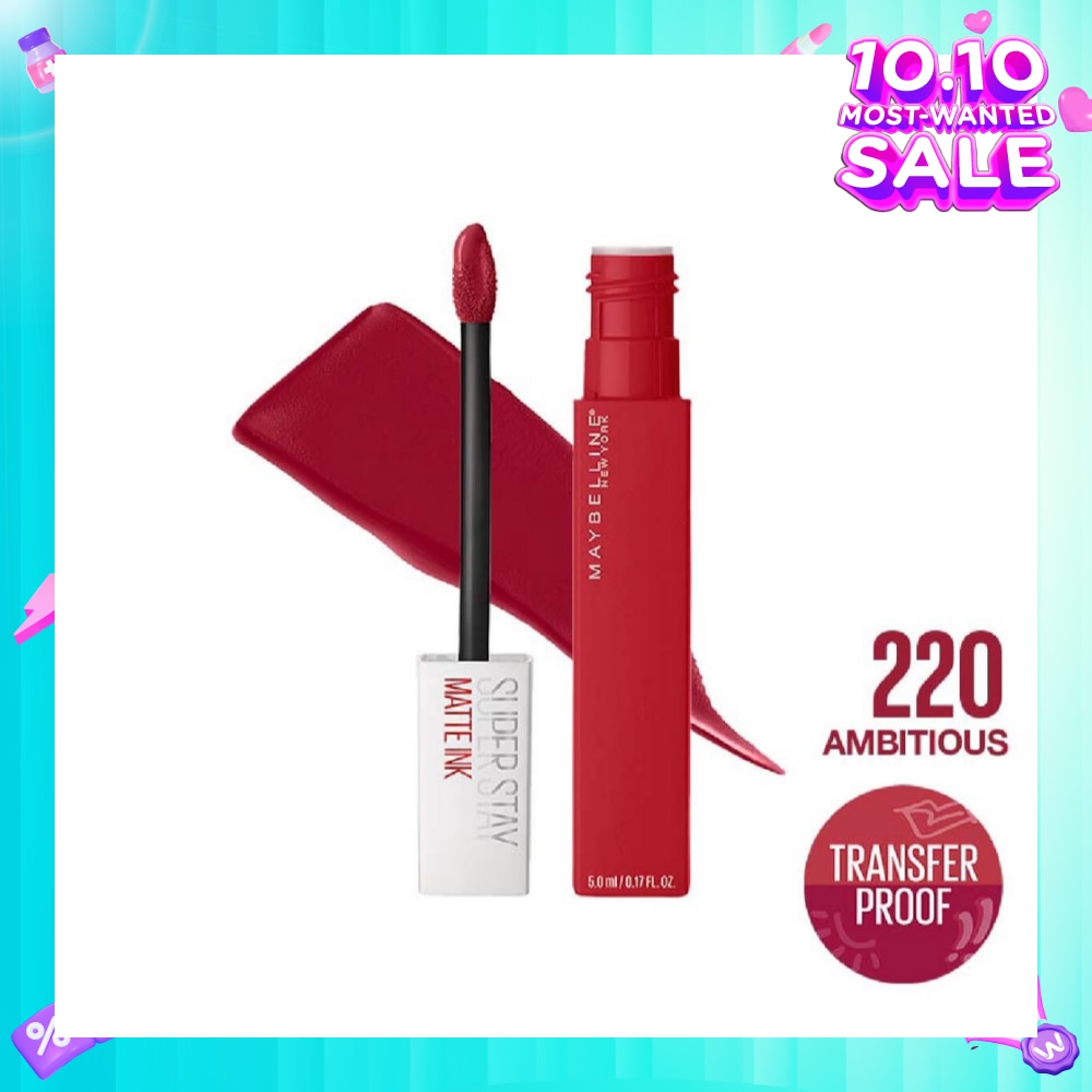 Superstay Matte Ink Long Lasting Liquid Lipstick 220 Ambitious 5ml