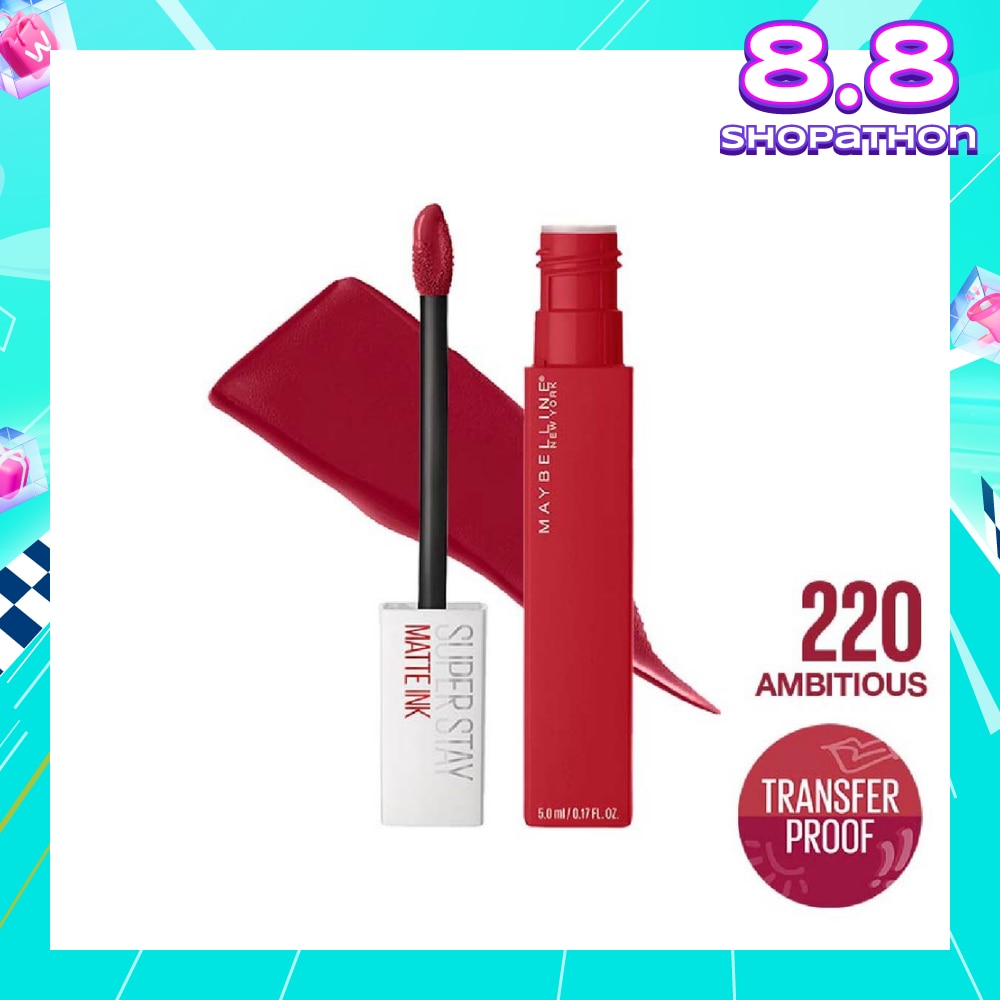 Superstay Matte Ink Long Lasting Liquid Lipstick 220 Ambitious 5ml