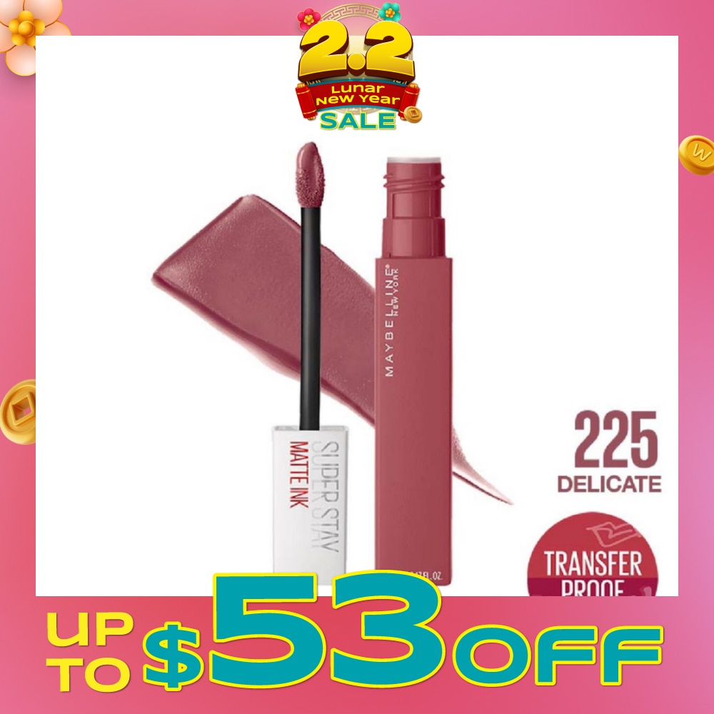 Superstay Matte Ink Long Lasting Liquid Lipstick 225 Delicate 5ml
