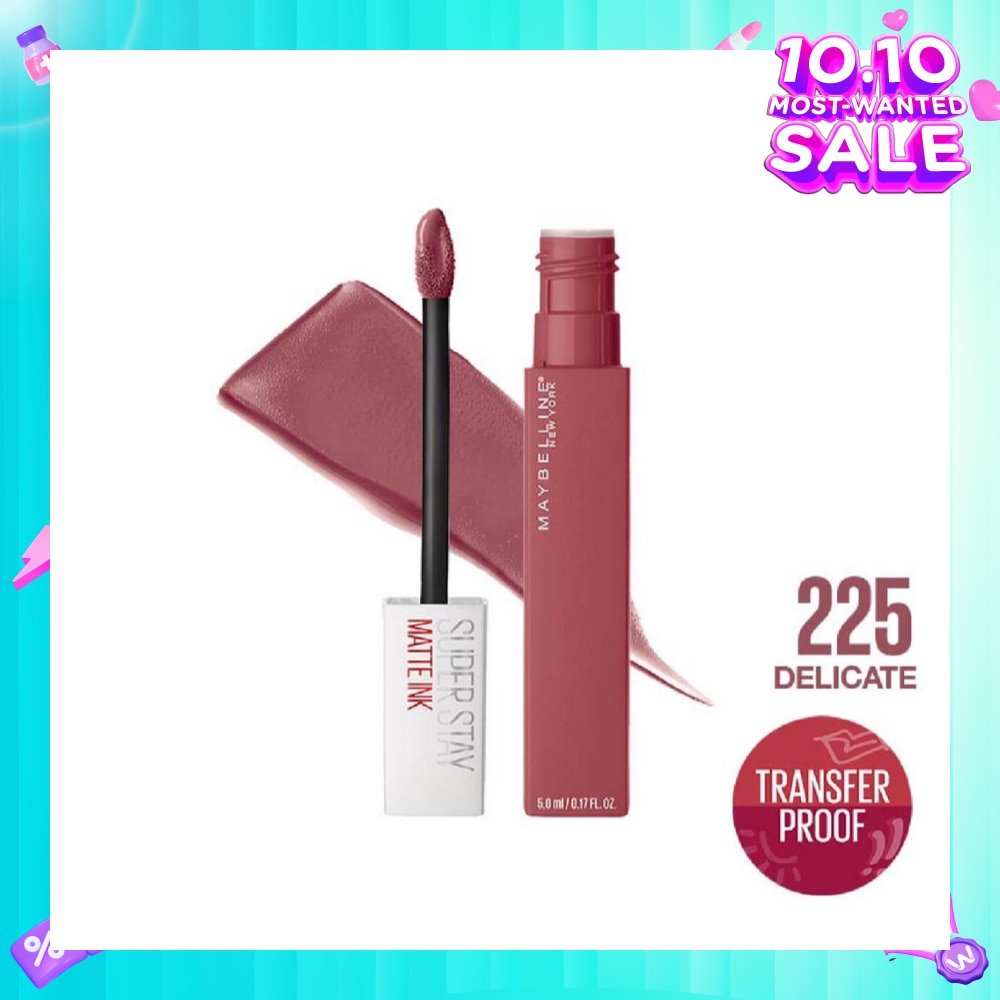 Superstay Matte Ink Long Lasting Liquid Lipstick 225 Delicate 5ml