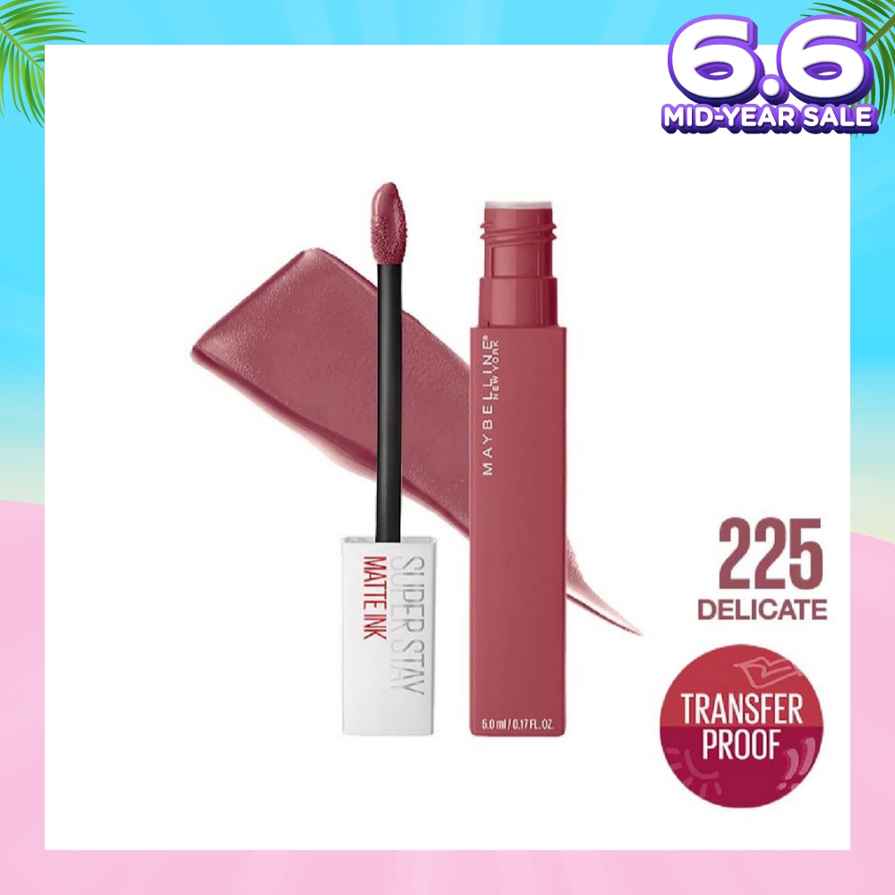 MAYBELLINE Superstay Matte Ink Long Lasting Liquid Lipstick 225 Delicate 5ml