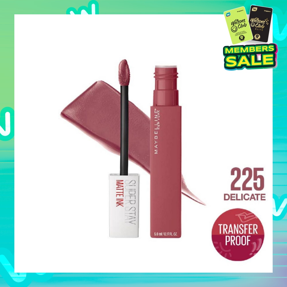 Superstay Matte Ink Long Lasting Liquid Lipstick 225 Delicate 5ml