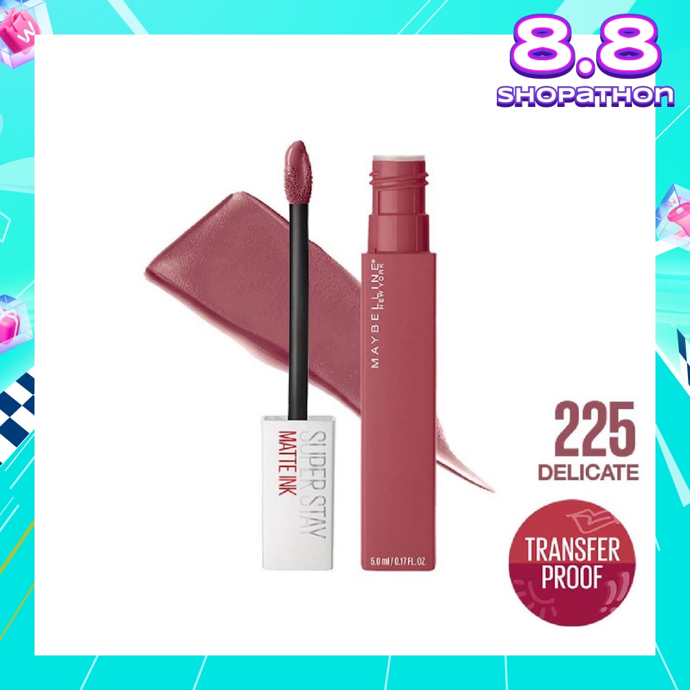 Superstay Matte Ink Long Lasting Liquid Lipstick 225 Delicate 5ml