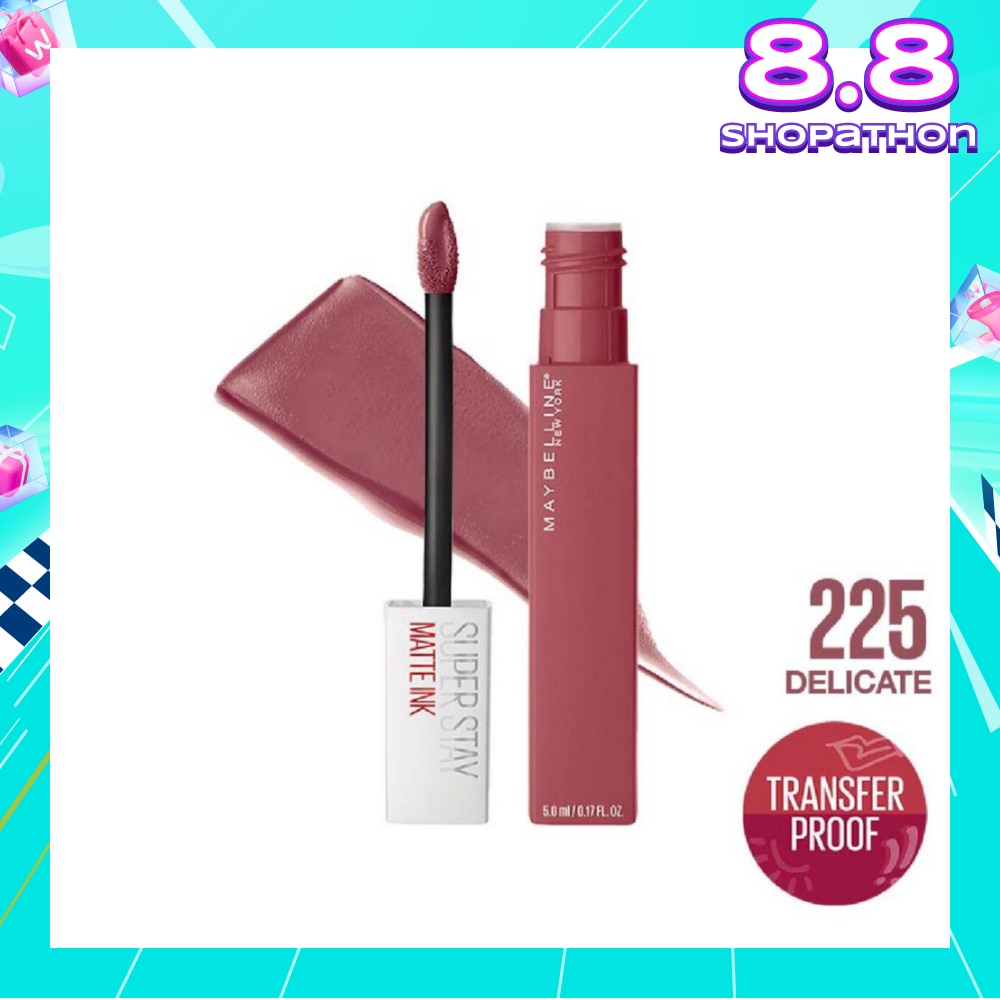Superstay Matte Ink Long Lasting Liquid Lipstick 225 Delicate 5ml