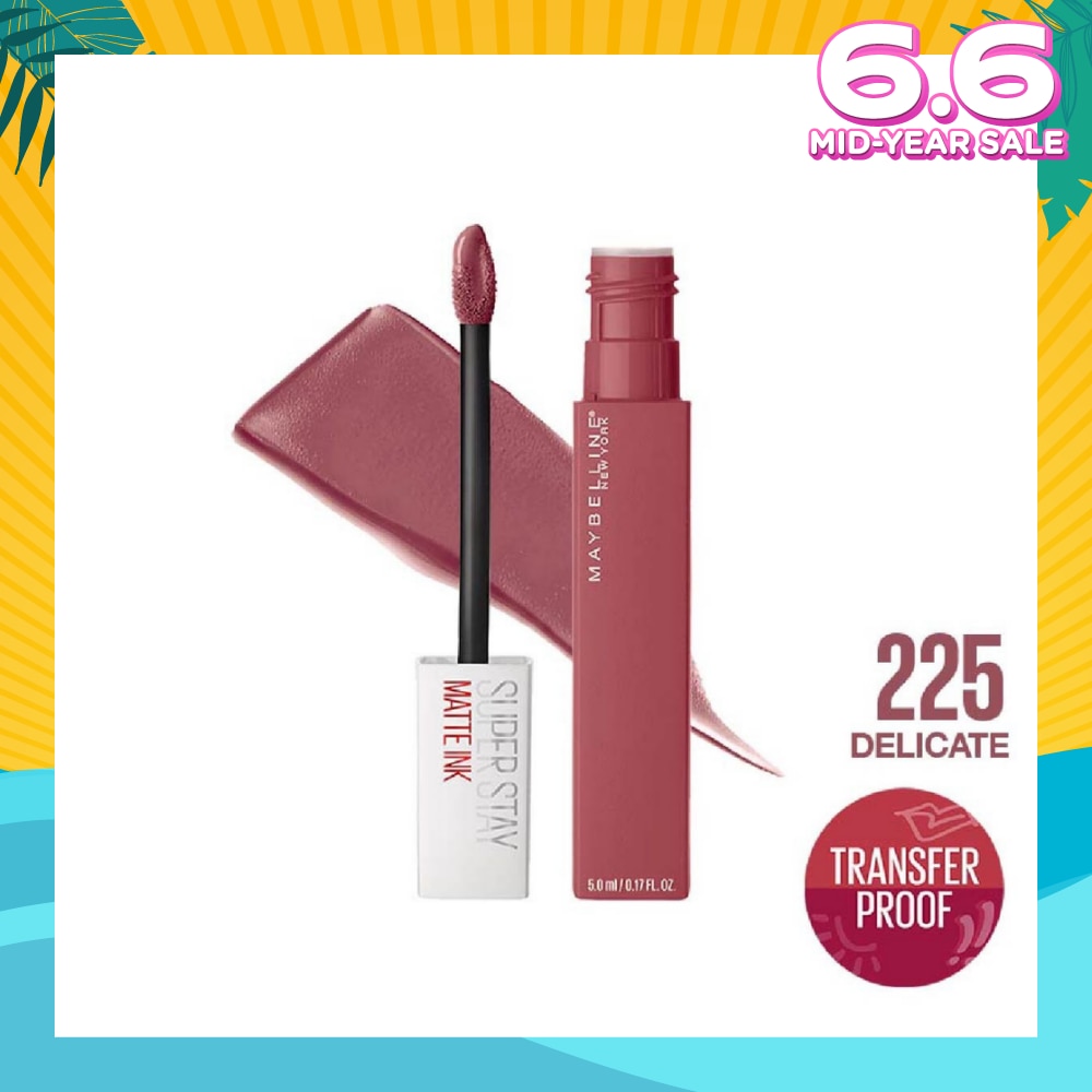MAYBELLINE Superstay Matte Ink Long Lasting Liquid Lipstick 225 Delicate 5ml