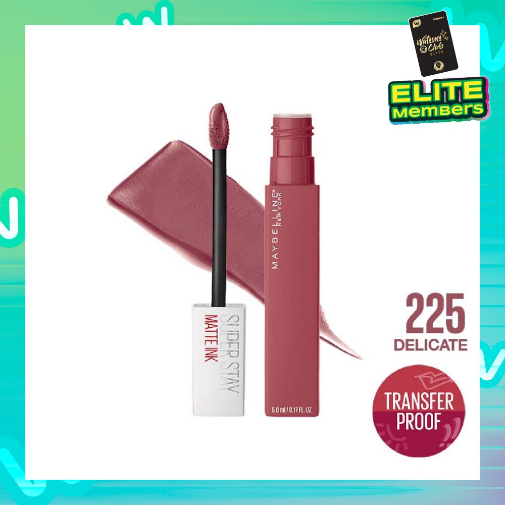 Superstay Matte Ink Long Lasting Liquid Lipstick 225 Delicate 5ml