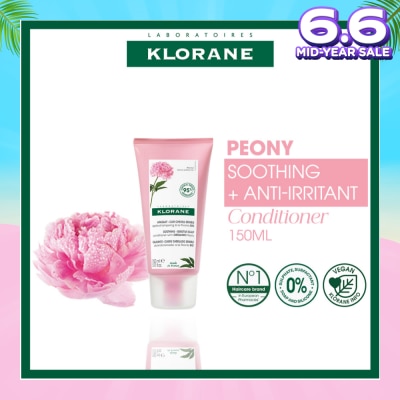 KLORANE Soothing + Anti-Irritant Peony Conditioner (For Sensitive Scalp Looking For Relief & Comfort) 150ml