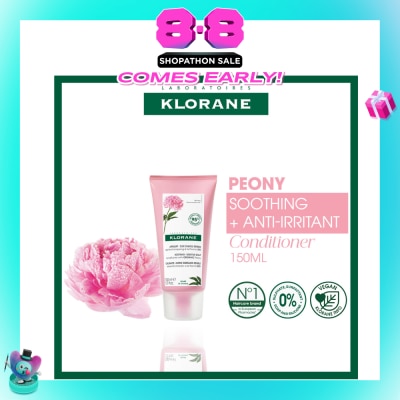 KLORANE - Soothing + Anti-Irritant Peony Conditioner (For Sensitive Scalp Looking For Relief & Comfort) 150ml
