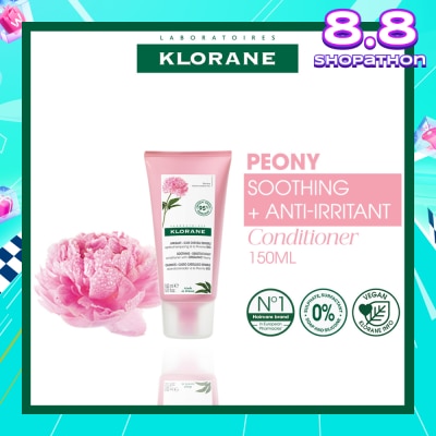 KLORANE Soothing + Anti-Irritant Peony Conditioner (For Sensitive Scalp Looking For Relief & Comfort) 150ml