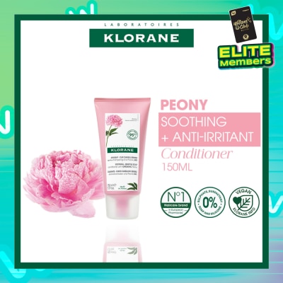 KLORANE Soothing + Anti-Irritant Peony Conditioner (For Sensitive Scalp Looking For Relief & Comfort) 150ml