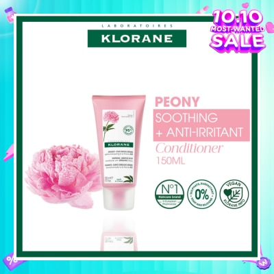 KLORANE Soothing + Anti-Irritant Peony Conditioner (For Sensitive Scalp Looking For Relief & Comfort) 150ml
