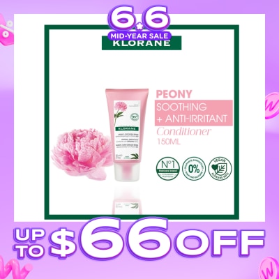KLORANE - Soothing + Anti-Irritant Peony Conditioner (For Sensitive Scalp Looking For Relief & Comfort) 150ml