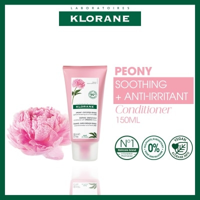 KLORANE Soothing + Anti-Irritant Peony Conditioner (For Sensitive Scalp Looking For Relief & Comfort) 150ml