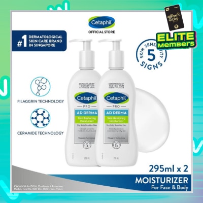 CETAPHIL Pro AD Derma Body Moisturizer Twin Pack 2x295ml