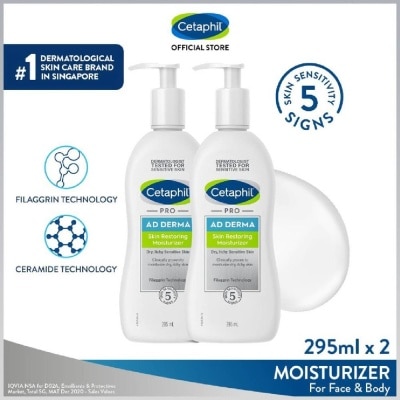 CETAPHIL Pro AD Derma Body Moisturizer Twin Pack 2x295ml