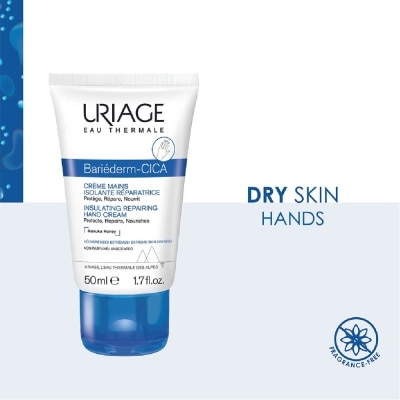 URIAGE Bariederm CICA Insulating Repairing Hand Cream (Protects + Repair + Nourishes Skin + Suitable for Atopy-Prone Dry Skin) 50ml