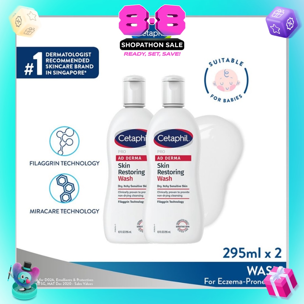 Pro AD Derma Body Wash Twin Pack 2x295ml