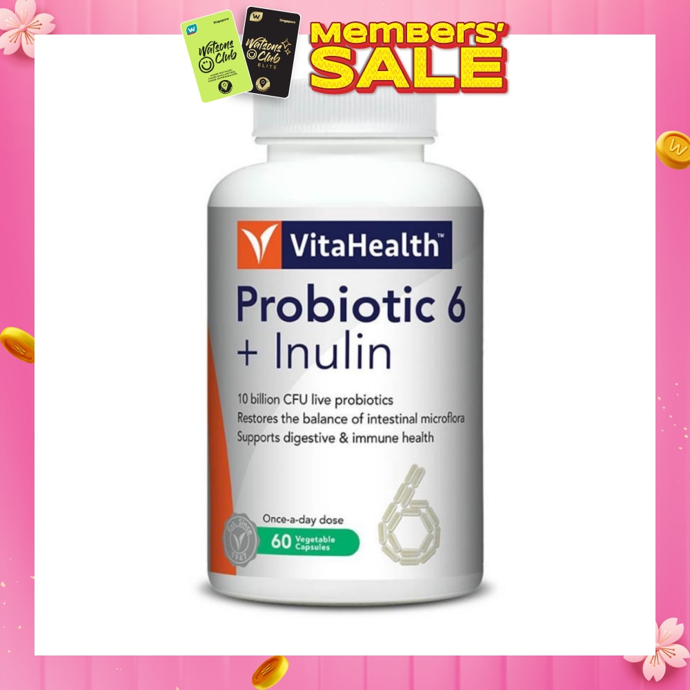 Pro-6+Inu Vegetable Capsule 60s (Expiry: May`2026)