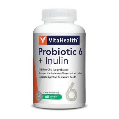 VITAHEALTH Pro-6+Inu Vegetable Capsule 60s (Expiry: May`2026)