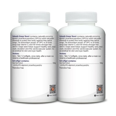 VITAHEALTH Grape Seed 12000mg Softgel Twin Packset 90s x 2