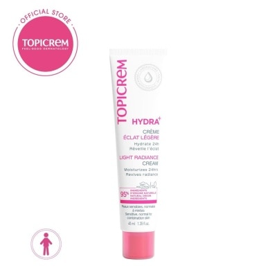 TOPICREM Hydra+ Light Radiance Cream (Up To 24 Hours of Hydration) 40ml