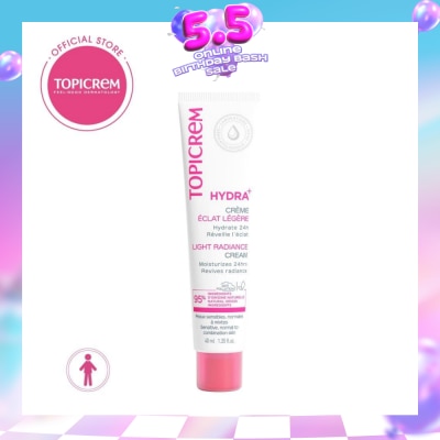 TOPICREM - Hydra+ Light Radiance Cream (Up To 24 Hours of Hydration) 40ml