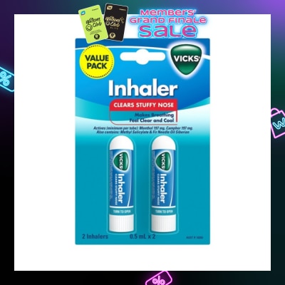 VICKS Nasal Decongestant Vicks Inhaler 2x 0.5ml
