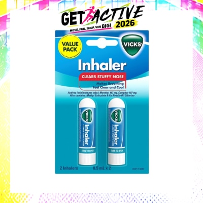 VICKS - Nasal Decongestant Vicks Inhaler 2x 0.5ml image