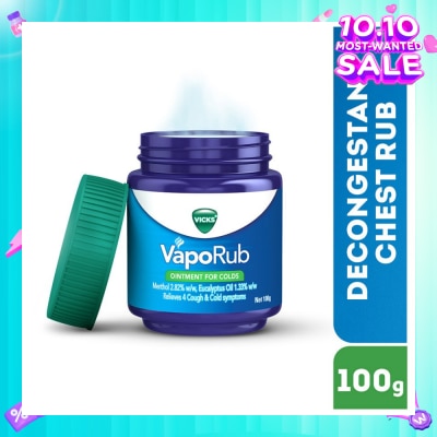 VICKS VapoRub Vaporizing Ointment (Relief from Cough & Cold Symptoms) 100g