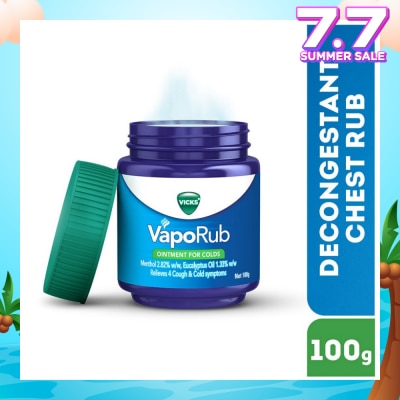 VICKS VapoRub Vaporizing Ointment (Relief from Cough & Cold Symptoms) 100g
