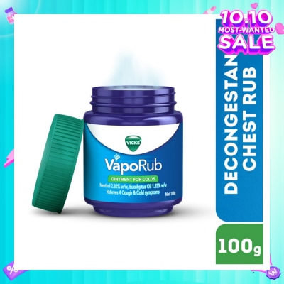 VICKS VapoRub Vaporizing Ointment (Relief from Cough & Cold Symptoms) 100g