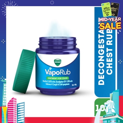 VICKS VapoRub Vaporizing Ointment (Relief from Cough & Cold Symptoms) 100g