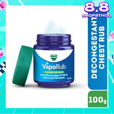 VICKS VapoRub Vaporizing Ointment (Relief from Cough & Cold Symptoms) 100g