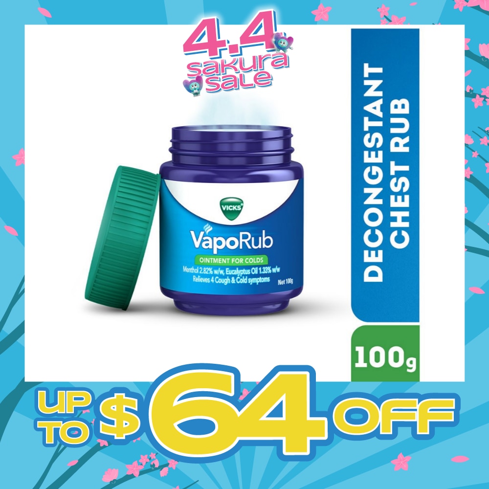 VapoRub Vaporizing Ointment (Relief from Cough & Cold Symptoms) 100g