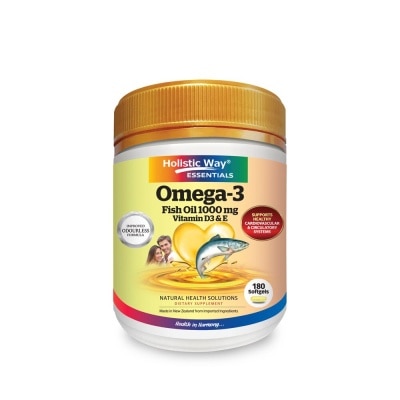 JR LIFE Omega-3 Fish Oil 1000mg 180 Softgels