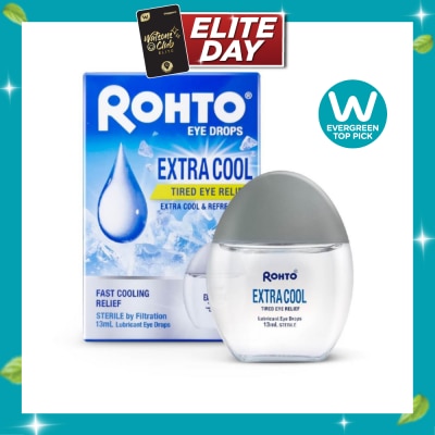 ROHTO EYE DROPS Eye Drops Extra Cool (Sterile + Fast Cooling Relief + For Tired Eye) 13ml image