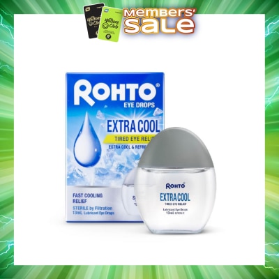 ROHTO EYE DROPS - Eye Drops Extra Cool (Sterile + Fast Cooling  Relief + For Tired Eye) 13ml