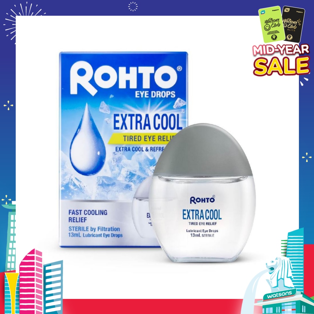 Eye Drops Extra Cool (Sterile + Fast Cooling  Relief + For Tired Eye) 13ml