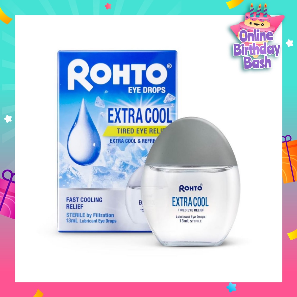 Eye Drops Extra Cool (Sterile + Fast Cooling  Relief + For Tired Eye) 13ml
