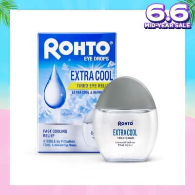 ROHTO EYE DROPS Eye Drops Extra Cool (Sterile + Fast Cooling  Relief + For Tired Eye) 13ml